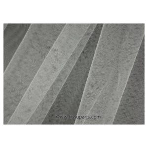 Tissu tulle doux nylon blanc 150cm 5433-1