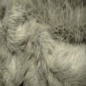 Fausse fourrure poils longs gris FSPL21