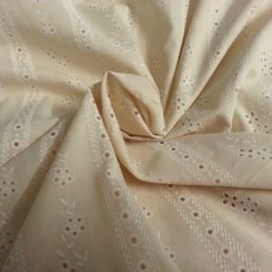 Broderie Anglaise Coton beige BA2